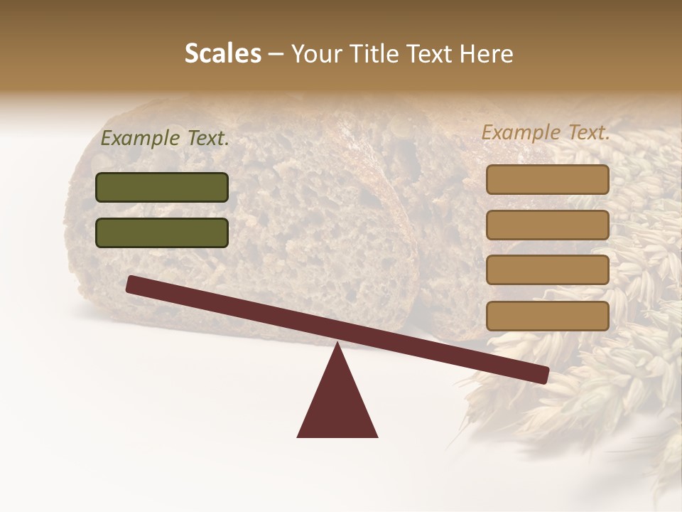 Natura Pola Kromka Chleba PowerPoint Template