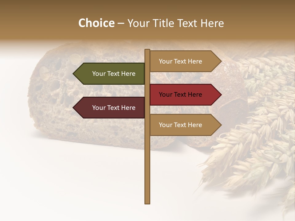 Natura Pola Kromka Chleba PowerPoint Template