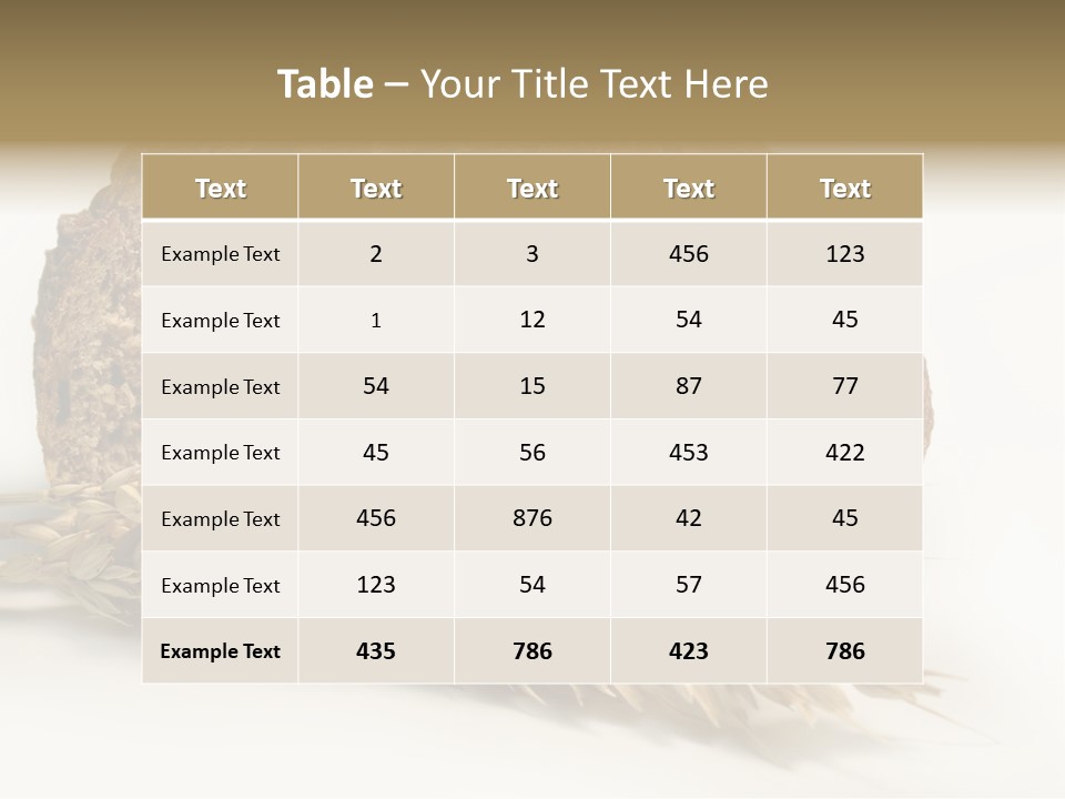 Pole Kuchnia Ekologia PowerPoint Template