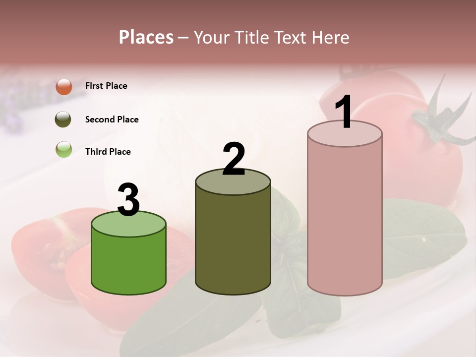 Cuisine Mozza Basilic PowerPoint Template