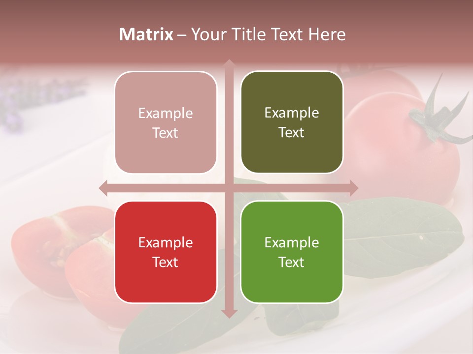 Cuisine Mozza Basilic PowerPoint Template