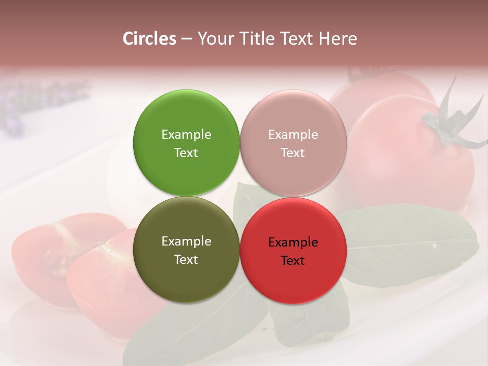 Cuisine Mozza Basilic PowerPoint Template