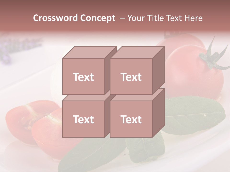 Cuisine Mozza Basilic PowerPoint Template