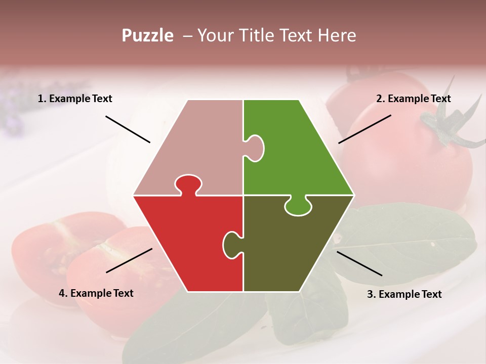 Cuisine Mozza Basilic PowerPoint Template