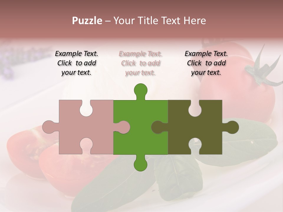 Cuisine Mozza Basilic PowerPoint Template