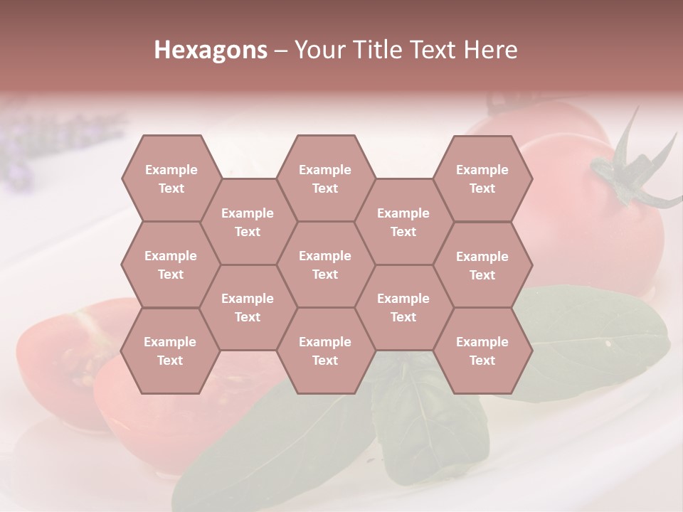 Cuisine Mozza Basilic PowerPoint Template