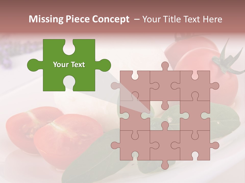 Cuisine Mozza Basilic PowerPoint Template