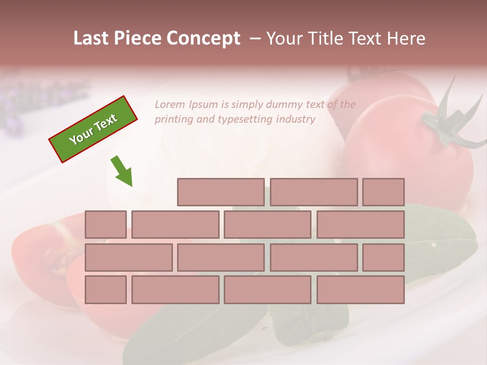 Cuisine Mozza Basilic PowerPoint Template