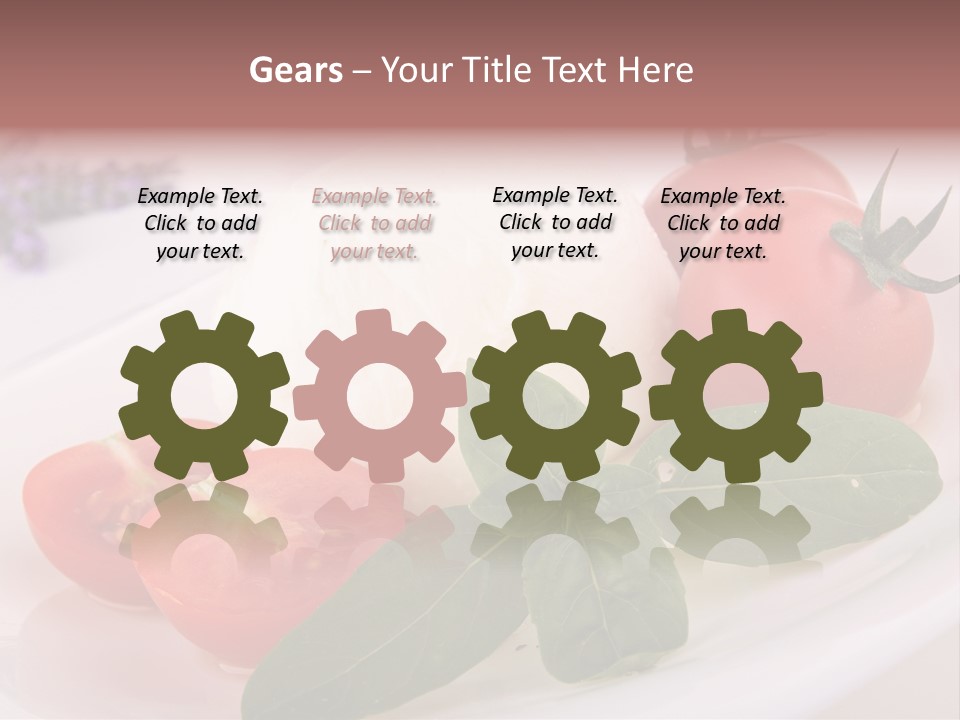 Cuisine Mozza Basilic PowerPoint Template