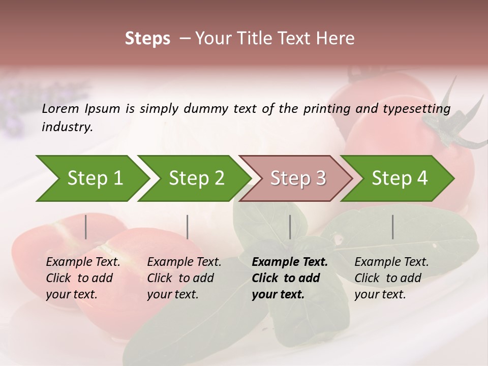 Cuisine Mozza Basilic PowerPoint Template
