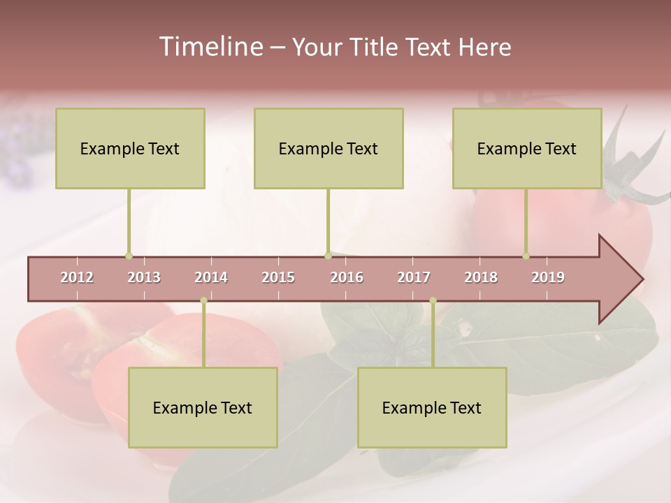 Cuisine Mozza Basilic PowerPoint Template