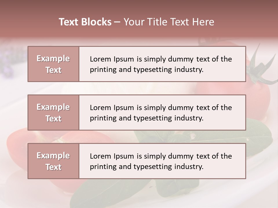 Cuisine Mozza Basilic PowerPoint Template
