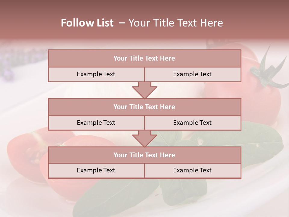 Cuisine Mozza Basilic PowerPoint Template