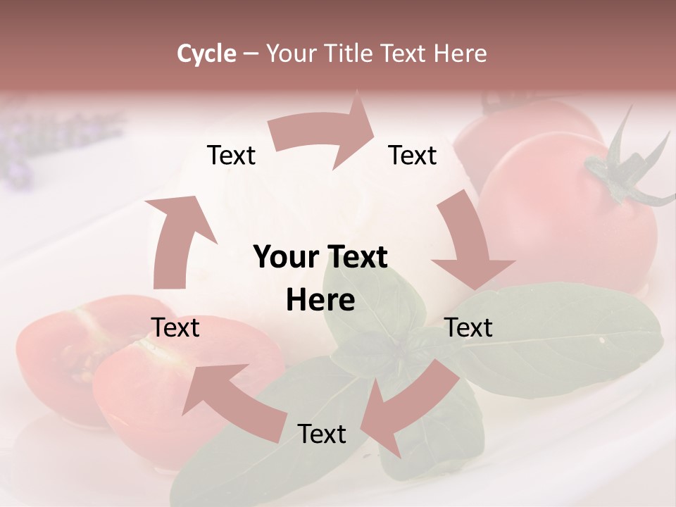 Cuisine Mozza Basilic PowerPoint Template