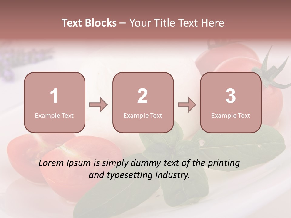 Cuisine Mozza Basilic PowerPoint Template
