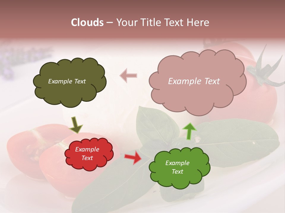 Cuisine Mozza Basilic PowerPoint Template
