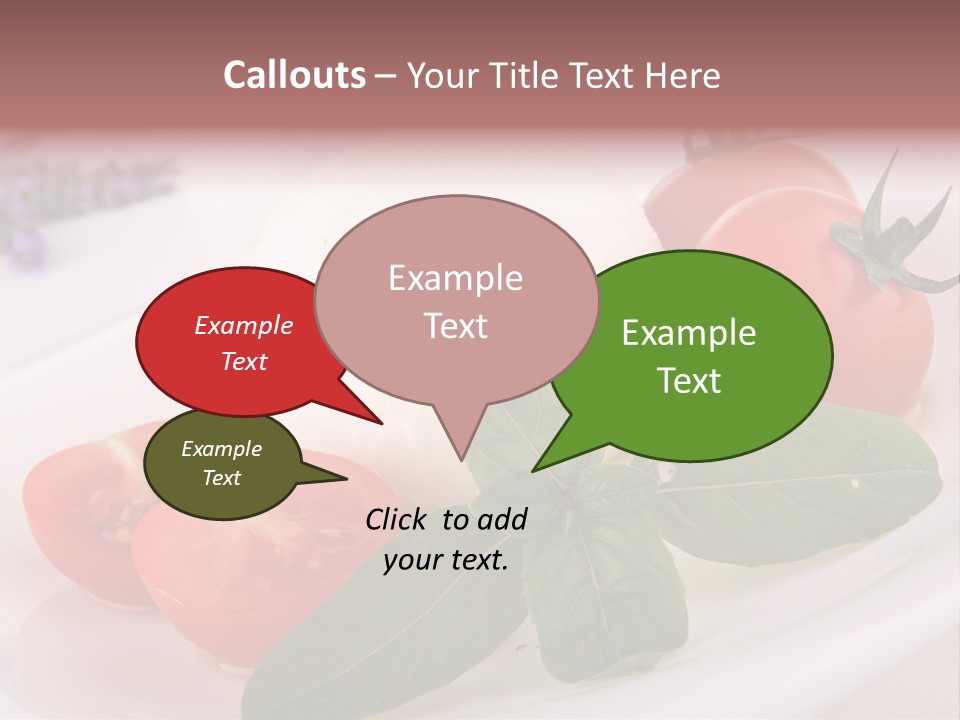 Cuisine Mozza Basilic PowerPoint Template