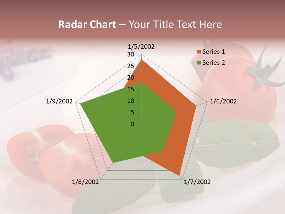 Cuisine Mozza Basilic PowerPoint Template