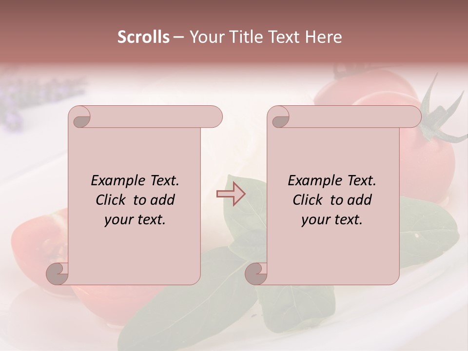 Cuisine Mozza Basilic PowerPoint Template