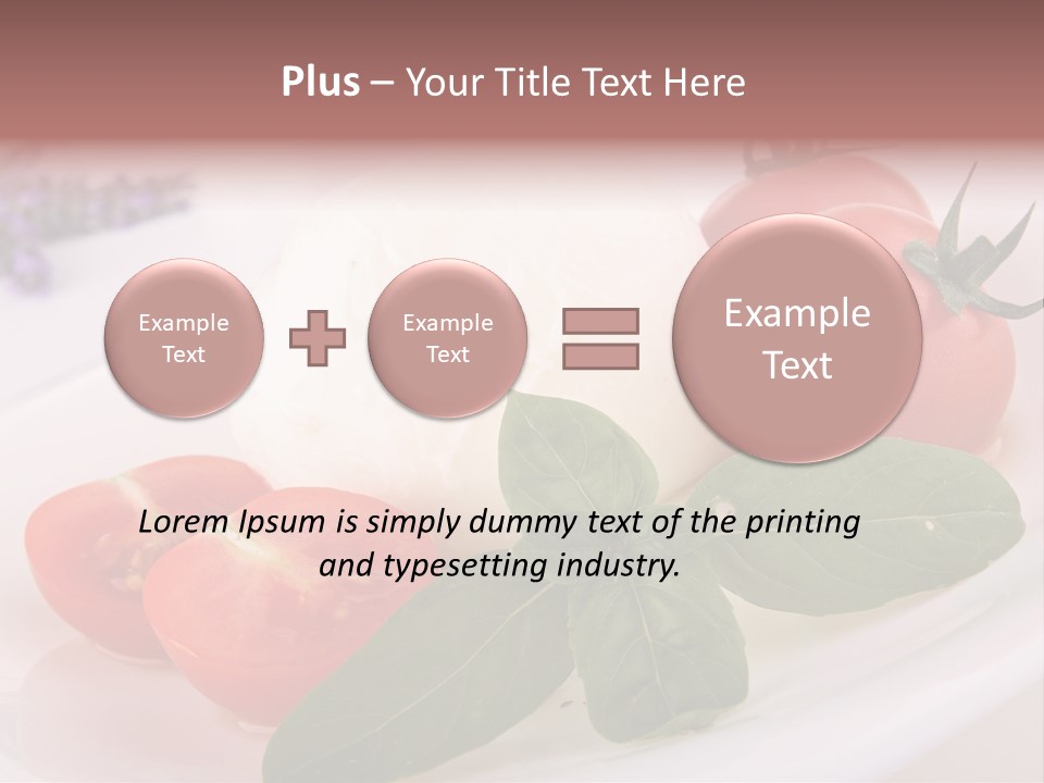 Cuisine Mozza Basilic PowerPoint Template