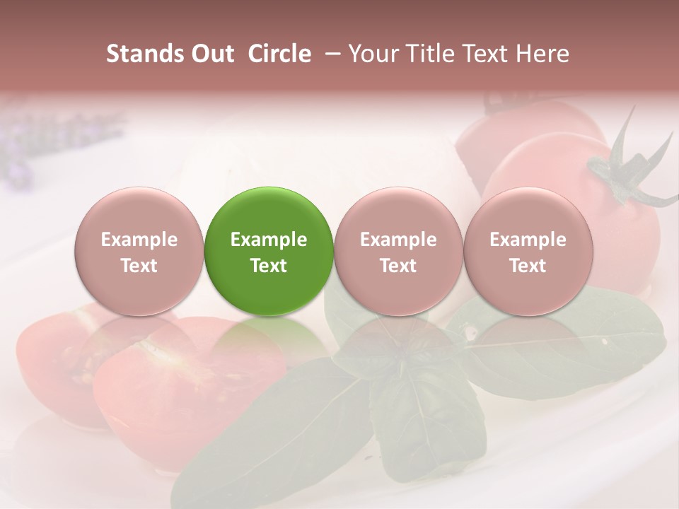 Cuisine Mozza Basilic PowerPoint Template