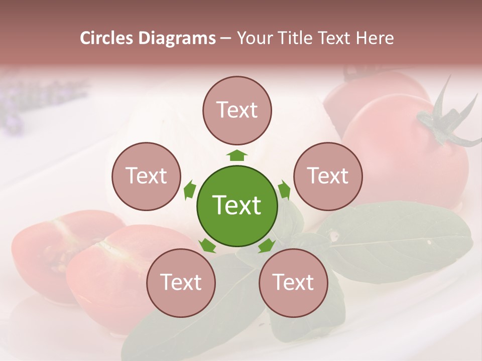 Cuisine Mozza Basilic PowerPoint Template