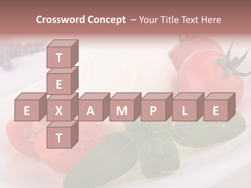 Cuisine Mozza Basilic PowerPoint Template