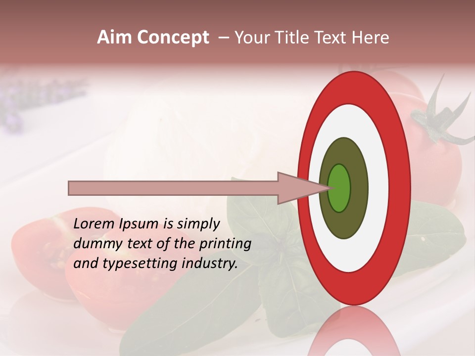 Cuisine Mozza Basilic PowerPoint Template