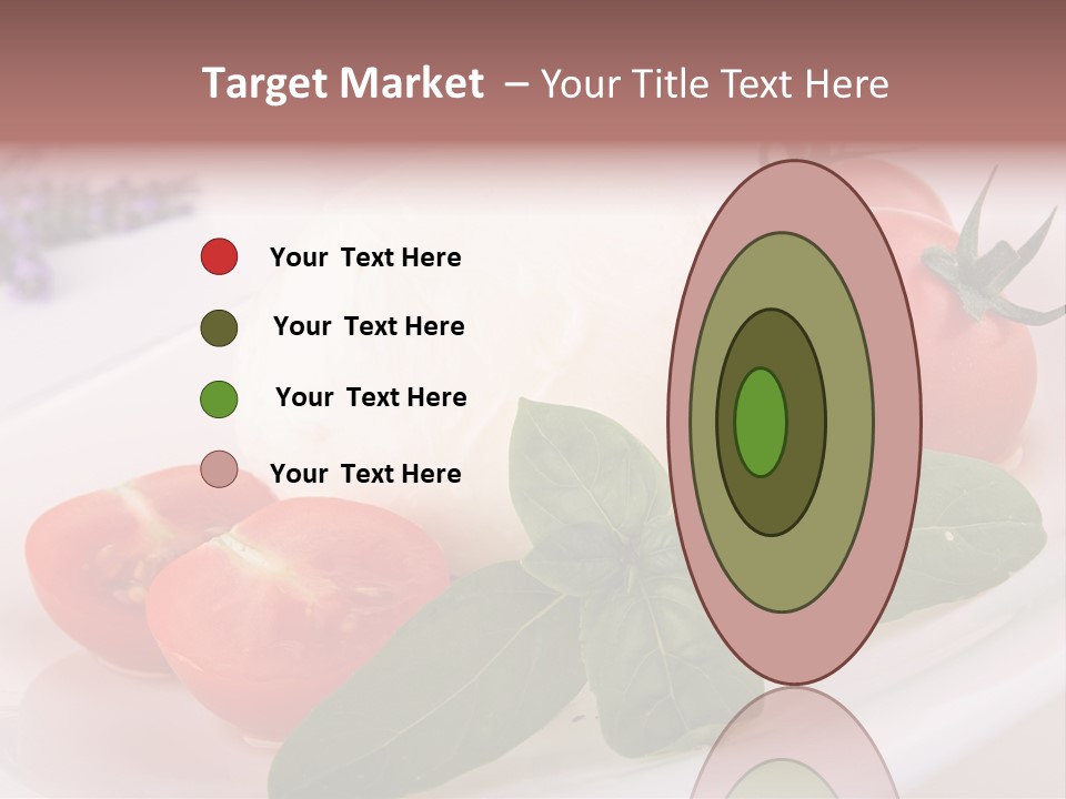 Cuisine Mozza Basilic PowerPoint Template