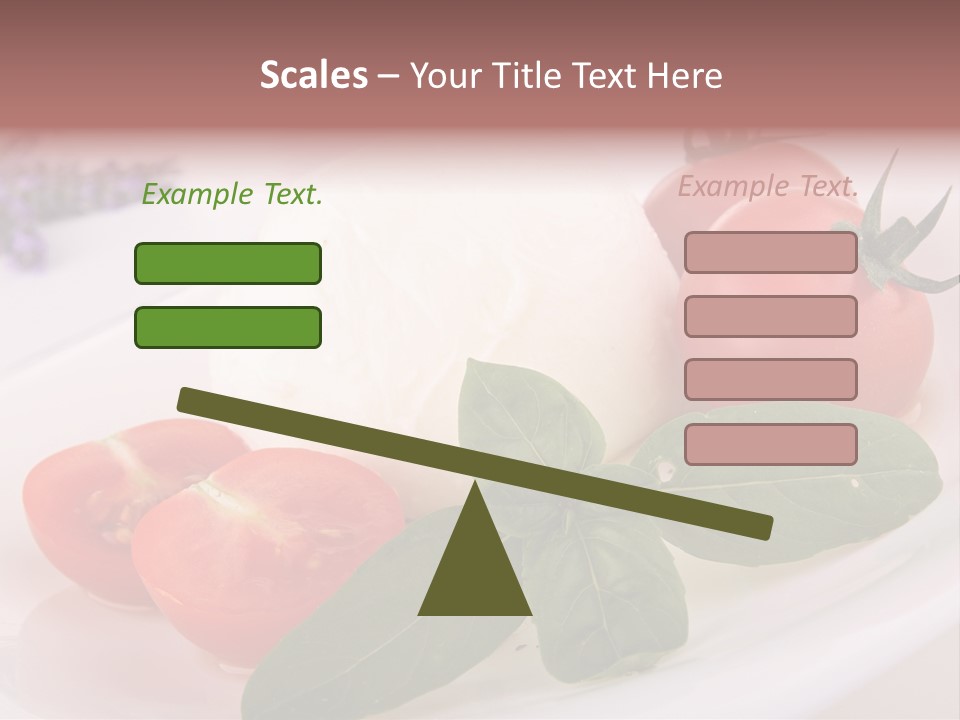 Cuisine Mozza Basilic PowerPoint Template