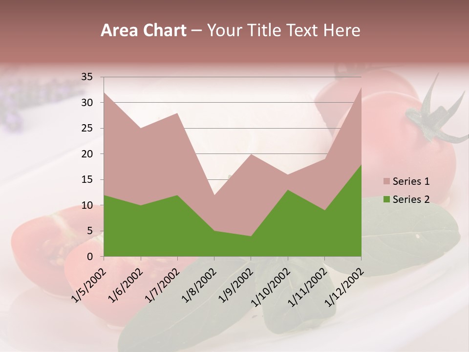 Cuisine Mozza Basilic PowerPoint Template