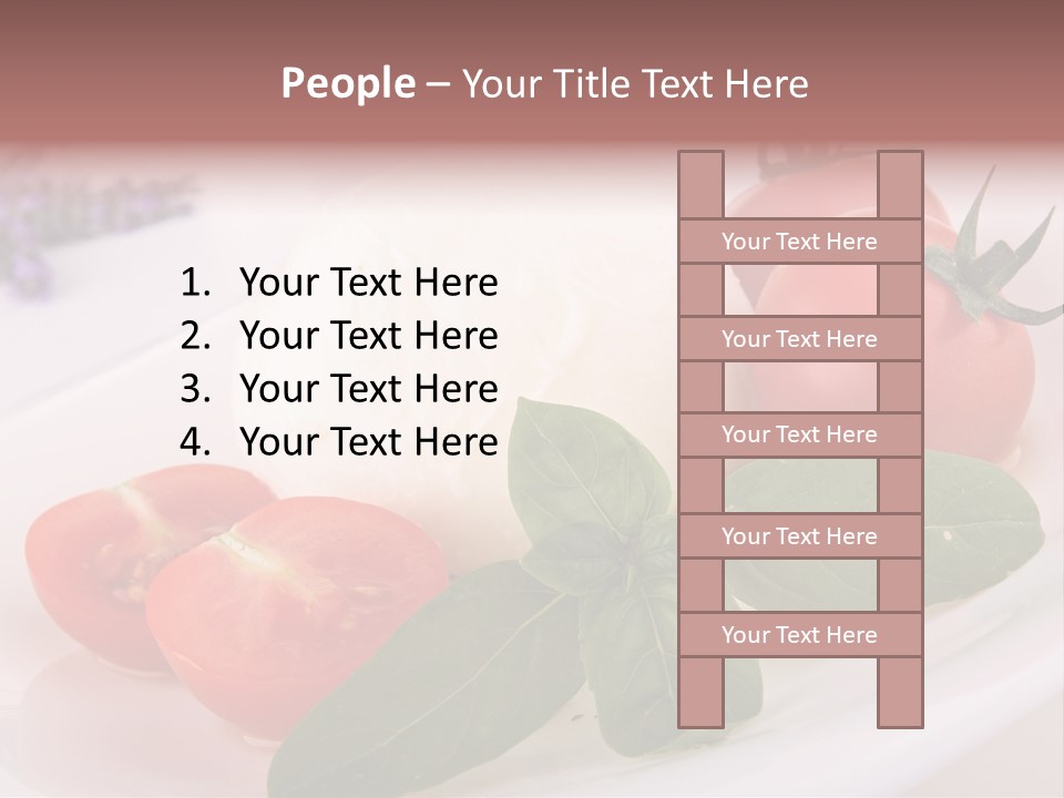 Cuisine Mozza Basilic PowerPoint Template