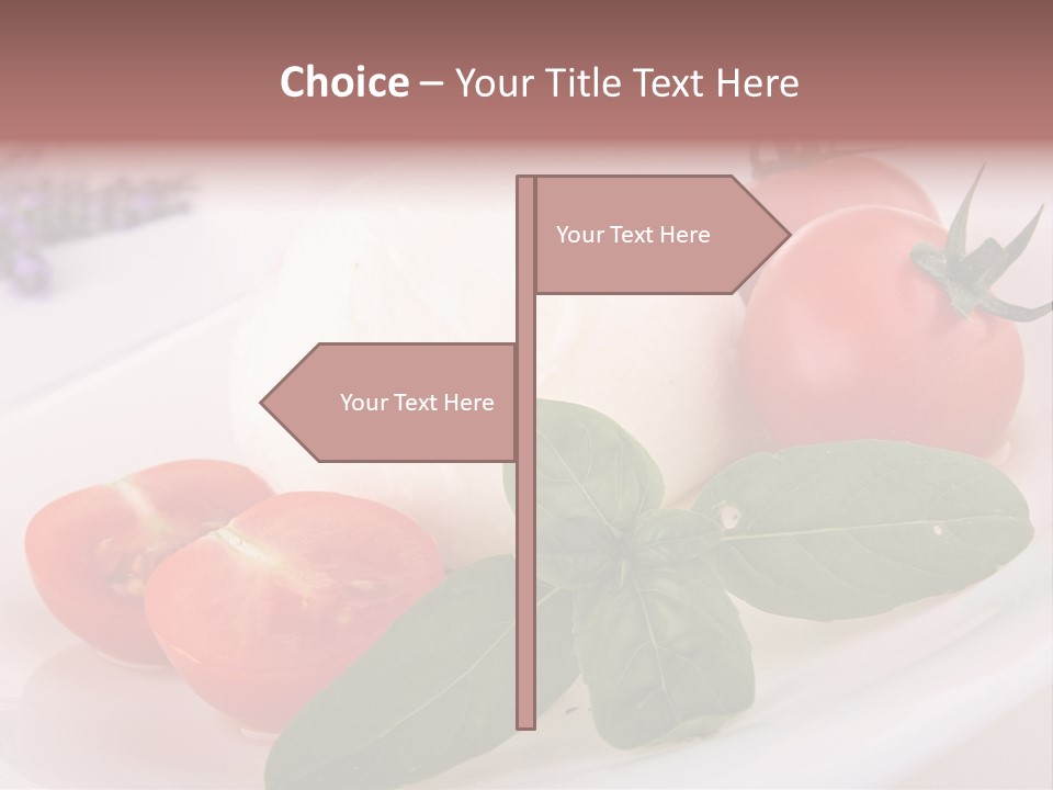 Cuisine Mozza Basilic PowerPoint Template