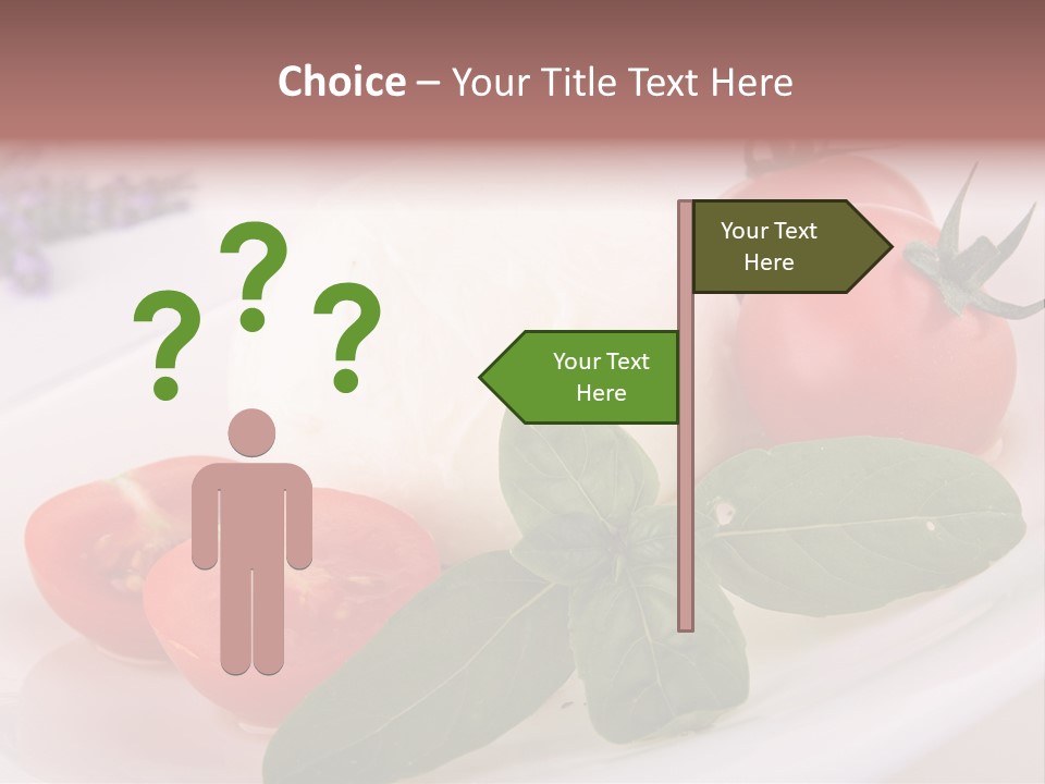 Cuisine Mozza Basilic PowerPoint Template