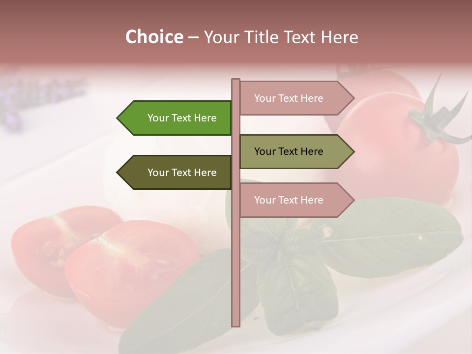 Cuisine Mozza Basilic PowerPoint Template