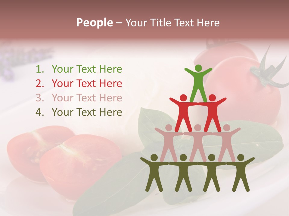 Cuisine Mozza Basilic PowerPoint Template