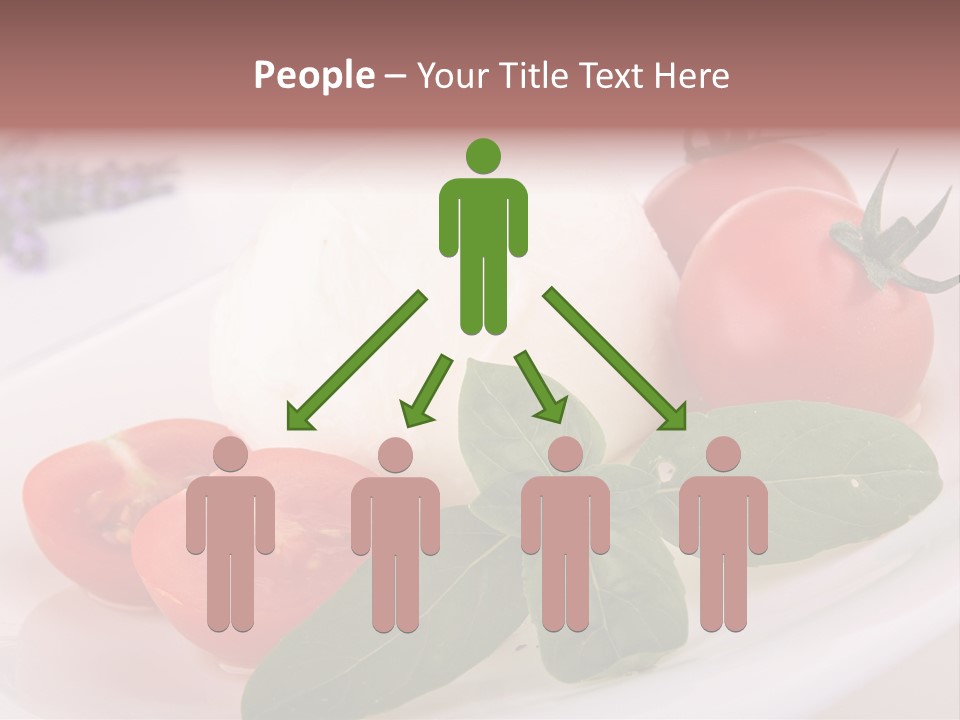 Cuisine Mozza Basilic PowerPoint Template