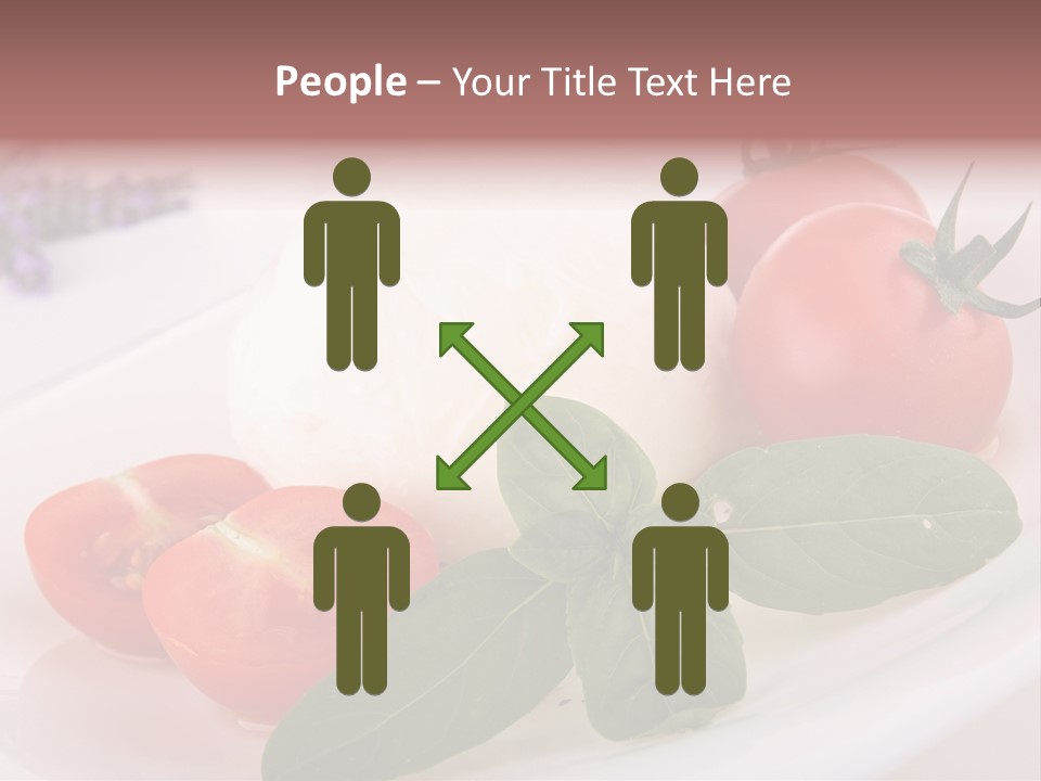 Cuisine Mozza Basilic PowerPoint Template