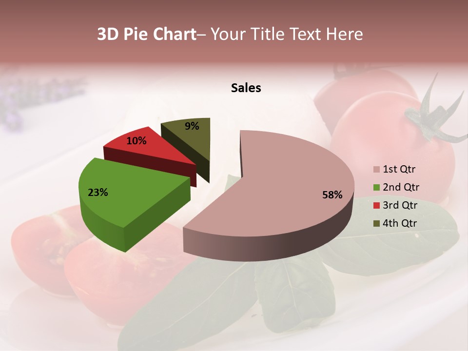 Cuisine Mozza Basilic PowerPoint Template