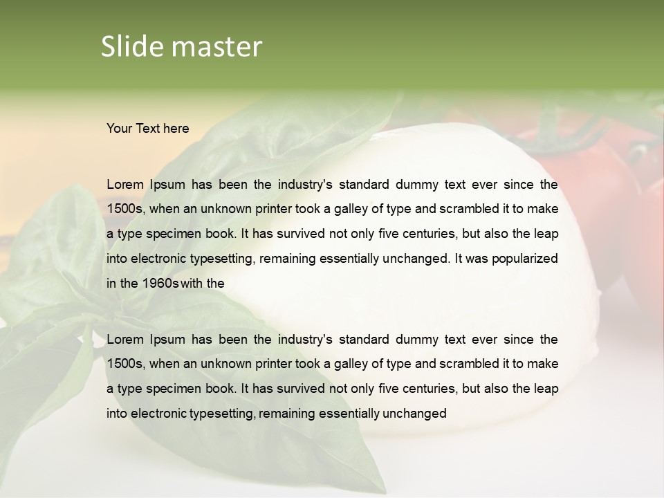 Caprese Buffalo Nutrition PowerPoint Template