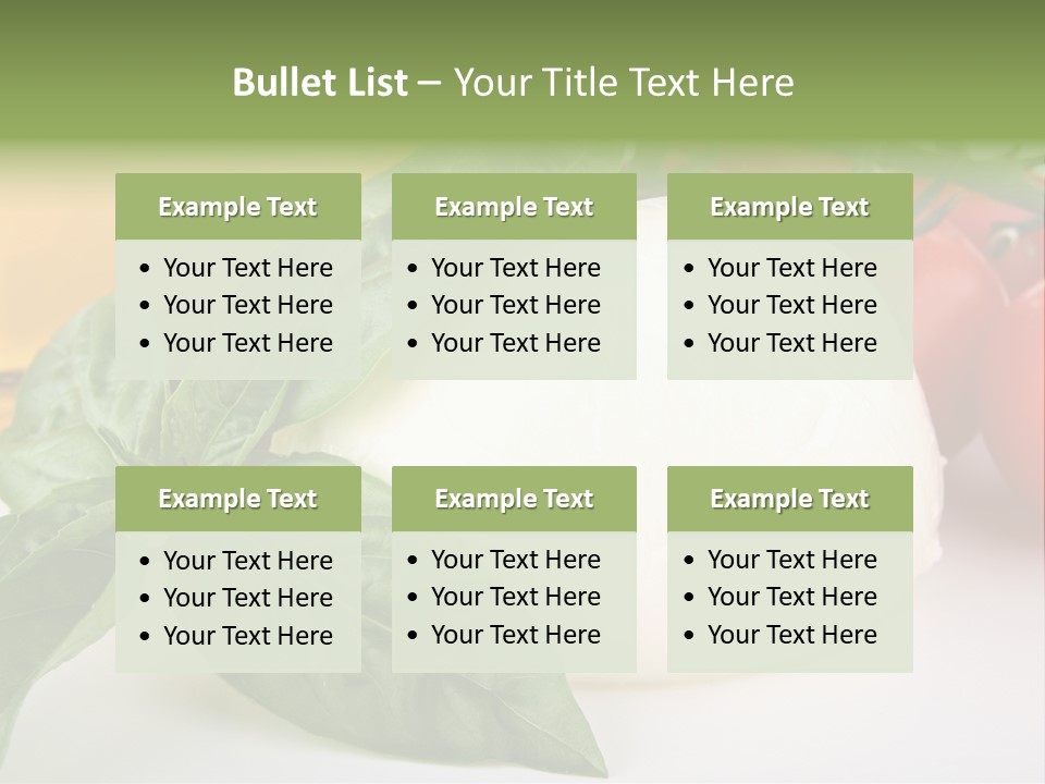 Caprese Buffalo Nutrition PowerPoint Template