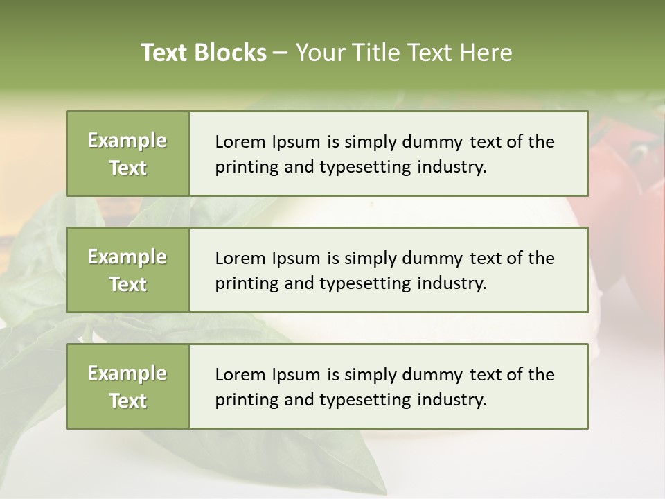 Caprese Buffalo Nutrition PowerPoint Template