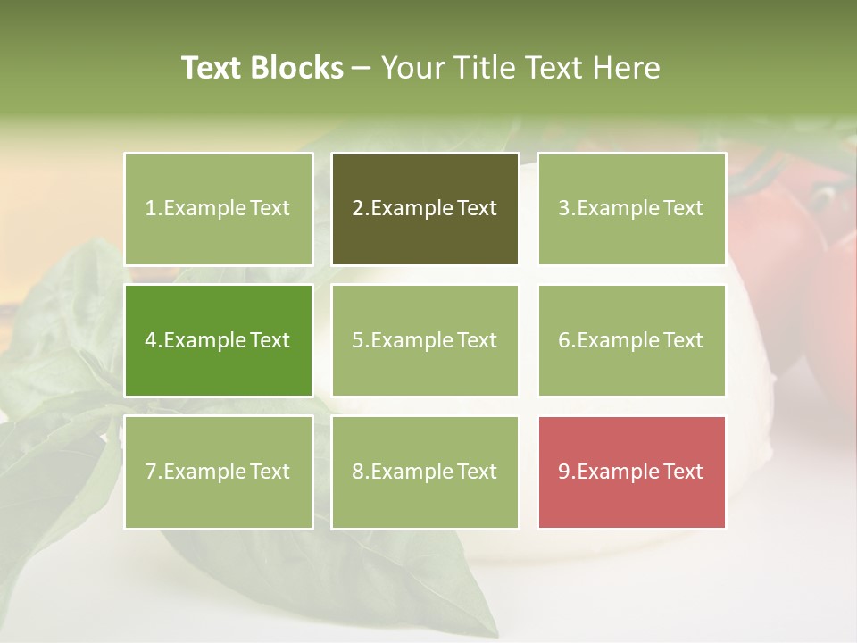 Caprese Buffalo Nutrition PowerPoint Template