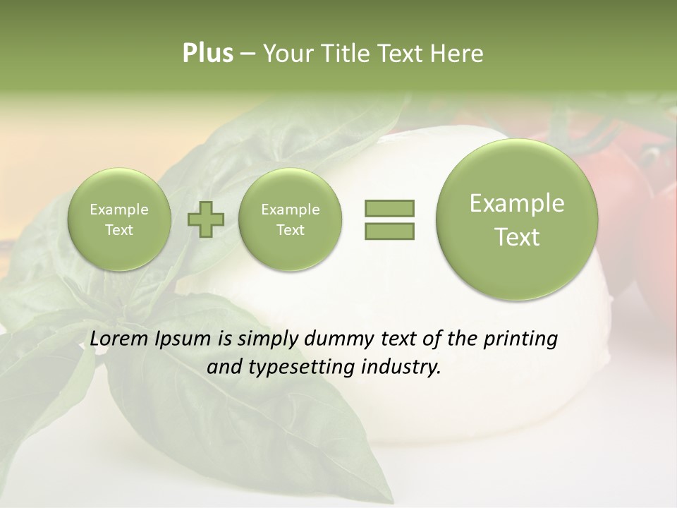 Caprese Buffalo Nutrition PowerPoint Template