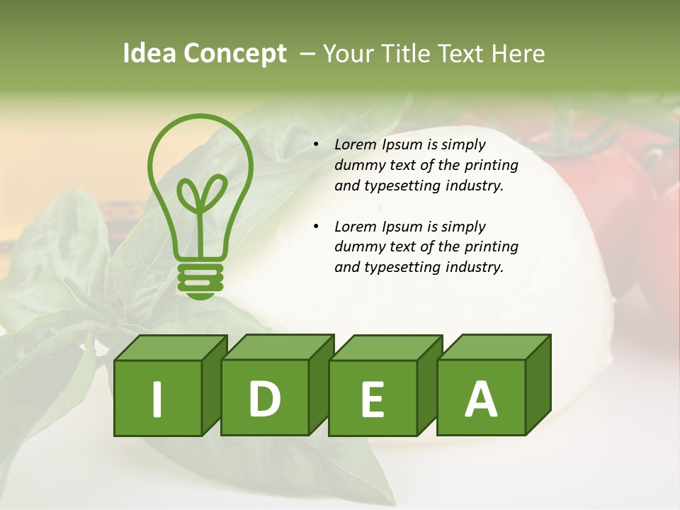 Caprese Buffalo Nutrition PowerPoint Template