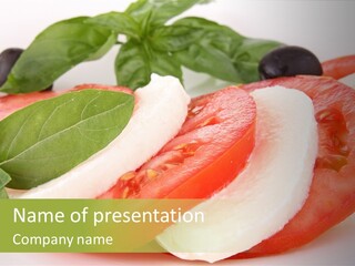 Basilic Olive Nutrition PowerPoint Template