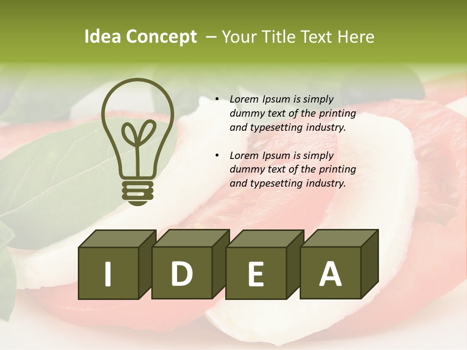 Basilic Olive Nutrition PowerPoint Template