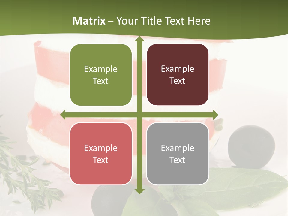 Feuillet Entr Mozzarella PowerPoint Template