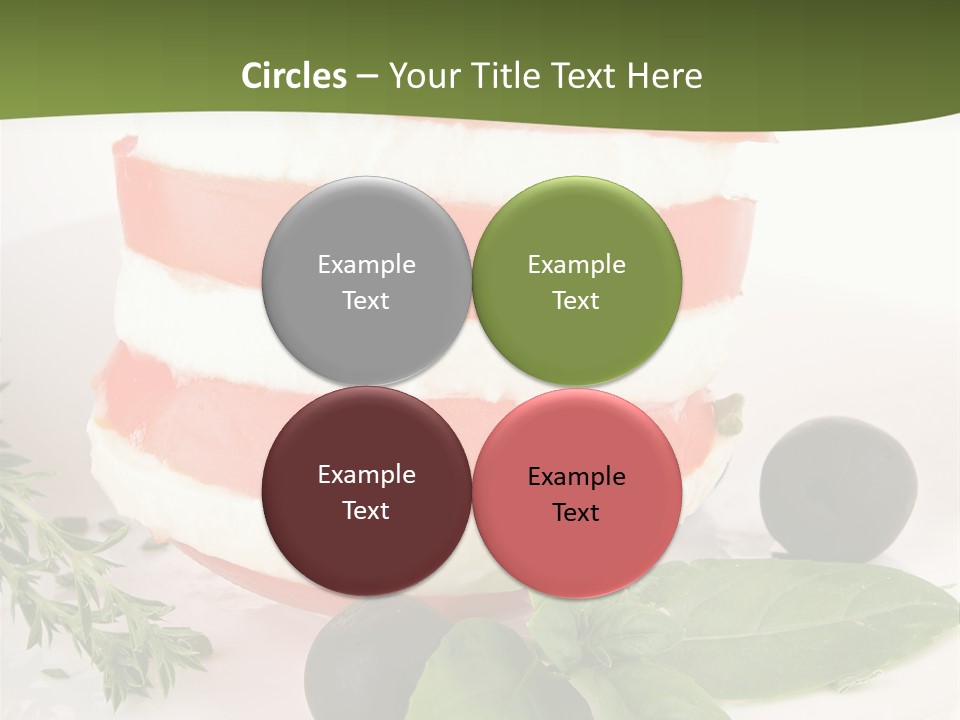 Feuillet Entr Mozzarella PowerPoint Template