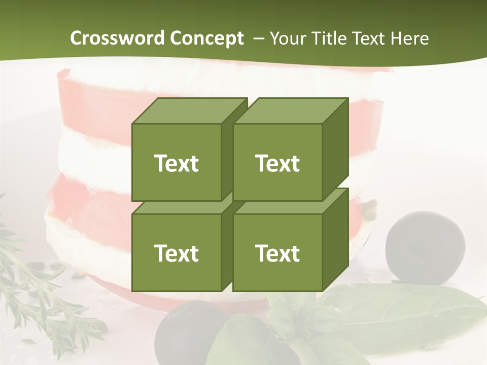 Feuillet Entr Mozzarella PowerPoint Template